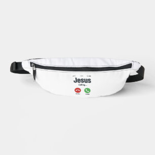 Jesus Anruf-Telefonbildschirm Christliches T-Shirt Bauchtasche