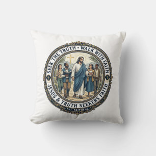 Jesus-Apologetik-Theologie-Nerd-Shirt auf Glauben Kissen
