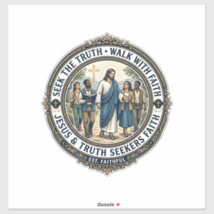 Jesus Apologetik Theologie Nerd-Shirt Glaube Aufkleber