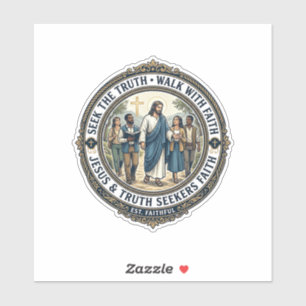 Jesus Apologetik Theologie Nerd-Shirt Glaube  Aufkleber