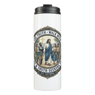 Jesus Apologetik Theologie Nerd-Shirt Glaube basie Thermosbecher
