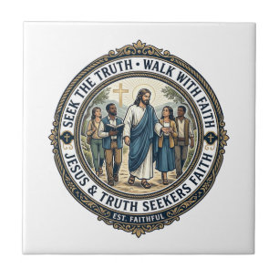 Jesus Apologetik Theologie Nerd-Shirt Glaube  Fliese