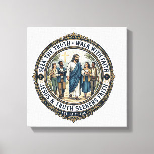 Jesus Apologetik Theologie Nerd-Shirt Glaube Leinwanddruck