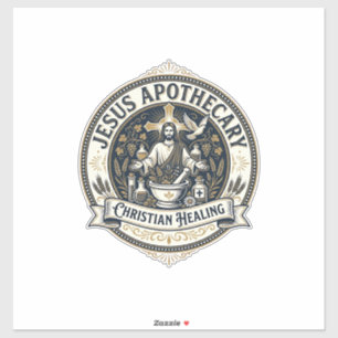 Jesus Apotheke Christliche Heilung Jesus Apotheke Aufkleber