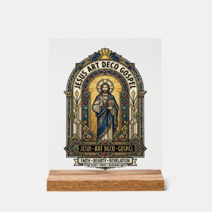 Jésus Art Déco Évangile Jésus Art Déco Foi Chrétie
