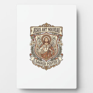 Jesus Art Nouveau Heiliger Poster Jesus Art Nouvea Fotoplatte