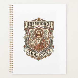 Jesus Art Nouveau Heiliger Poster Jesus Art Nouvea Planer