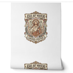 Jesus Art Nouveau Heiliger Poster Jesus Art Nouvea Tapete