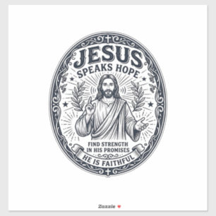 Jesus ASL gehörlose Gemeinschaft Inklusion Shirt C Aufkleber