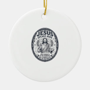 Jesus ASL Gehörlosengemeinschaft Inklusions-Shirt Keramik Ornament