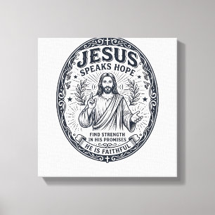 Jesus ASL Gehörlosengemeinschaft Inklusions-Shirt Leinwanddruck