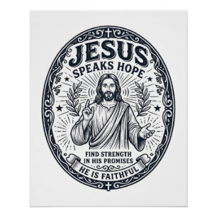 Jesus ASL Gehörlosengemeinschaft Inklusions-Shirt Poster