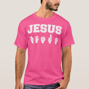 Jesus Asl - Ich Liebe Sie American Sign Language D T-Shirt