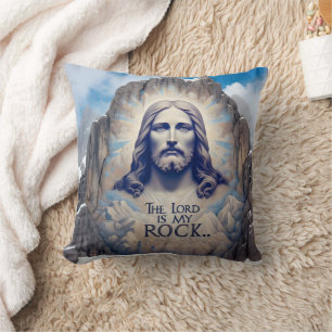 Jesus auf dem Berg: Der Herr ist mein Fels Kissen