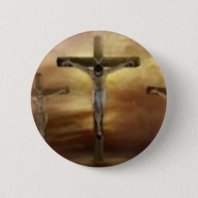 JESUS AUF DEM CROSS BUTTON (Vorderseite)