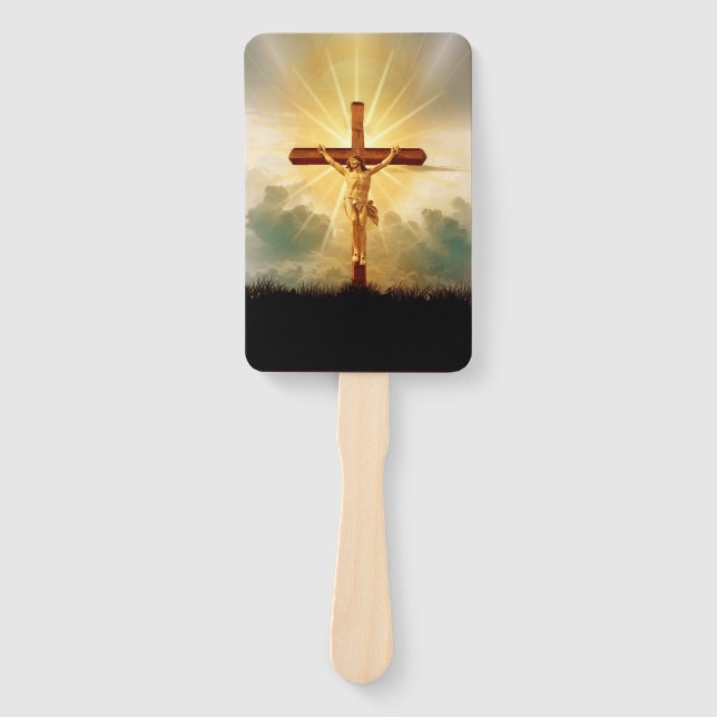 JESUS AUF DEM CROSS FÄCHER (Vorderseite)