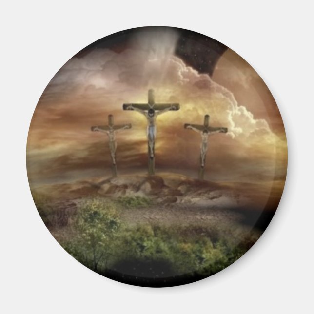 JESUS AUF DEM CROSS MAGNET (Vorne)