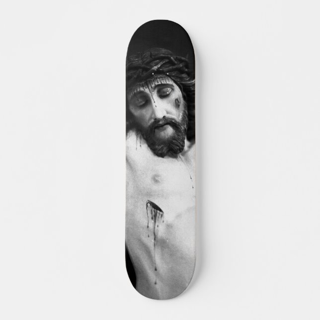 Jesus auf dem Kreuz Skateboard (Vorne)