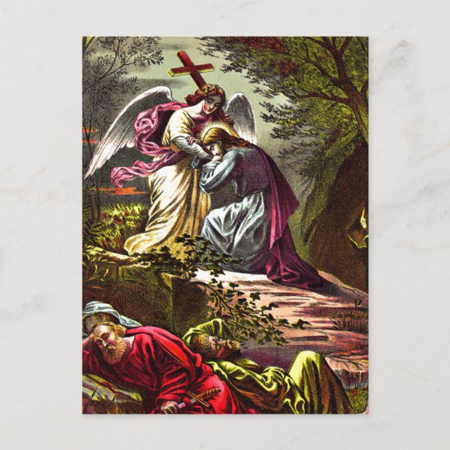 Jesus auf der Gethsemane-Postkarte Postkarte (Vorderseite)