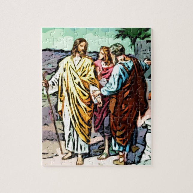 Jesus auf der Straße zu Emmaus (Vertikal)