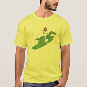 Jesus auf einem Pterodactyl T-Shirt