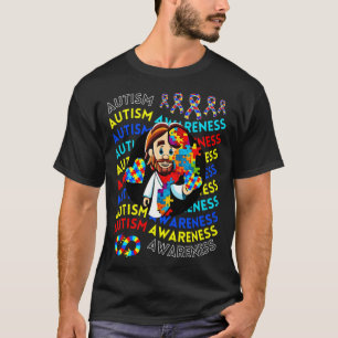Jesus Autismus-Bewusstsein Navigieren Autismus Aut T-Shirt