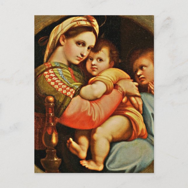 Jesus-Baby in Marias Armen Postkarte (Vorderseite)