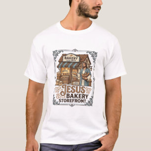 Jesus Bäckerei Schaufenster Jesus Bäckerei Schaufe T-Shirt