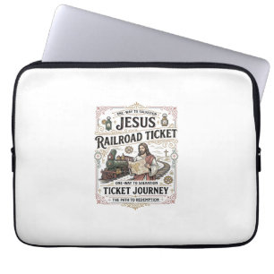Jesus Bahnticket Reise Jesus Bahnticket Laptopschutzhülle