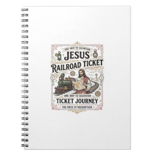 Jesus Bahnticket Reise Jesus Bahnticket Notizblock