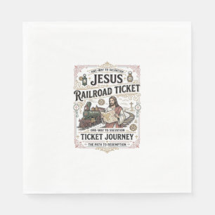Jesus Bahnticket Reise Jesus Bahnticket Serviette