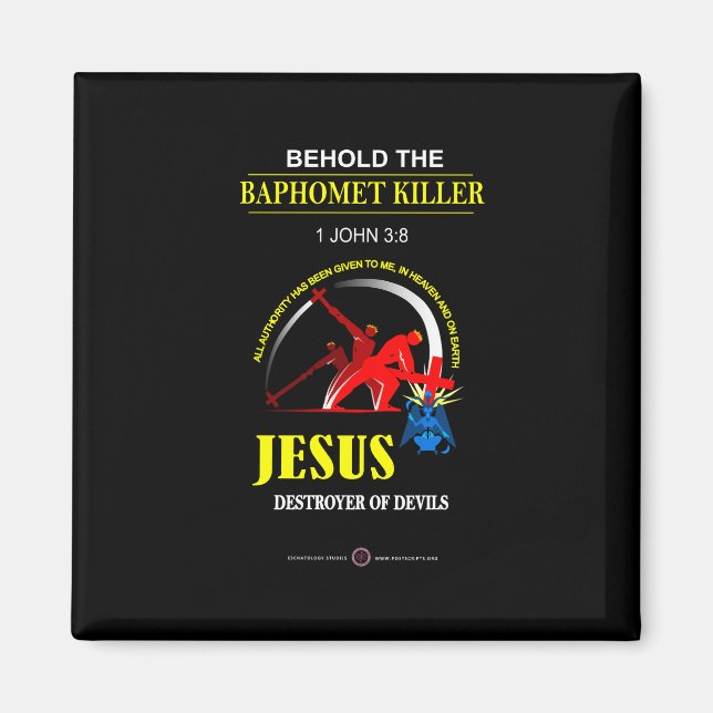 JESUS: Baphomet-Killer Magnet (Vorne)