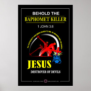 Jesus - Baphomet Killer Poster