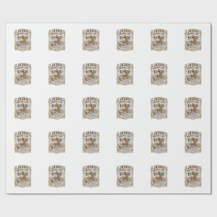 Jesus Barcode Etikett Erlöst Jesus Barcode Erlöst Geschenkpapier