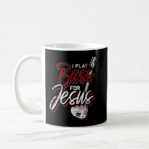 Jesus Bassist Christlicher Bassspieler Bassgitarre Kaffeetasse