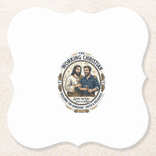 Jesus Bauhandwerk Shirt Christliches Grafik_ Untersetzer
