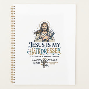 Jesus Beauty Salon Friseur T-Shirt Inspiration Planer