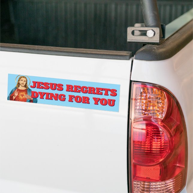 JESUS BEDAUERT, DYS FÜR SIE ZU TÄTIGEN AUTOAUFKLEBER (Auf Lkw)