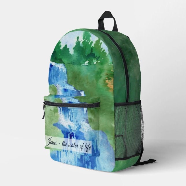 Jesus Bedruckter Rucksack (Rückseitige Ecke Rechts)