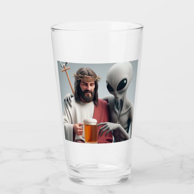 Jesus Beer Buds Glas (Vorderseite)