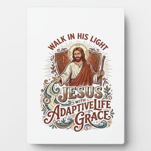 Jesus-Behinderungs-Ermutigungs-T-Shirt Inspiration Fotoplatte