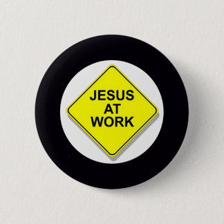 JESUS BEI DER ARBEIT BUTTON