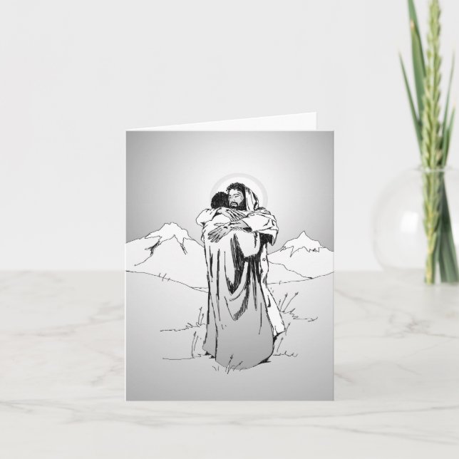 Jesus-Beileid-Karte (Vorderseite)