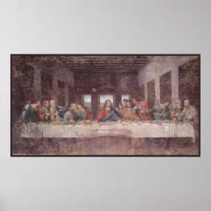 Jesus beim letzten Abendmahl, Leonardo da Vinci Poster