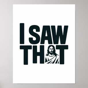 Jesus beobachtet dich, ich habe gesehen, dass Jesu Poster