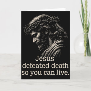 Jesus besiegte den Tod, damit Sie christlichen Gla Karte