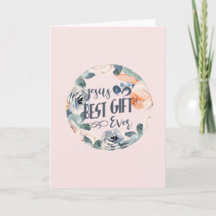 Jesus Best-Geschenk je leere Weihnachtskarte Feiertagskarte