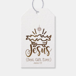 JESUS BEST GIFT EVENT Christmas Scripture Geschenkanhänger