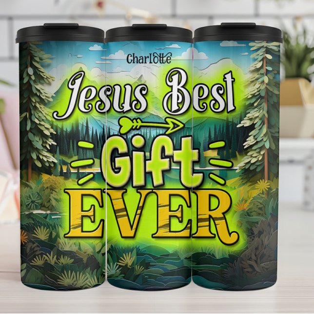 Jesus: Bestes Geschenk für alle Thermosbecher (Von Creator hochgeladen)