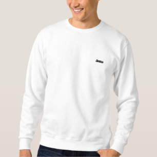Jesus Besticktes Sweatshirt